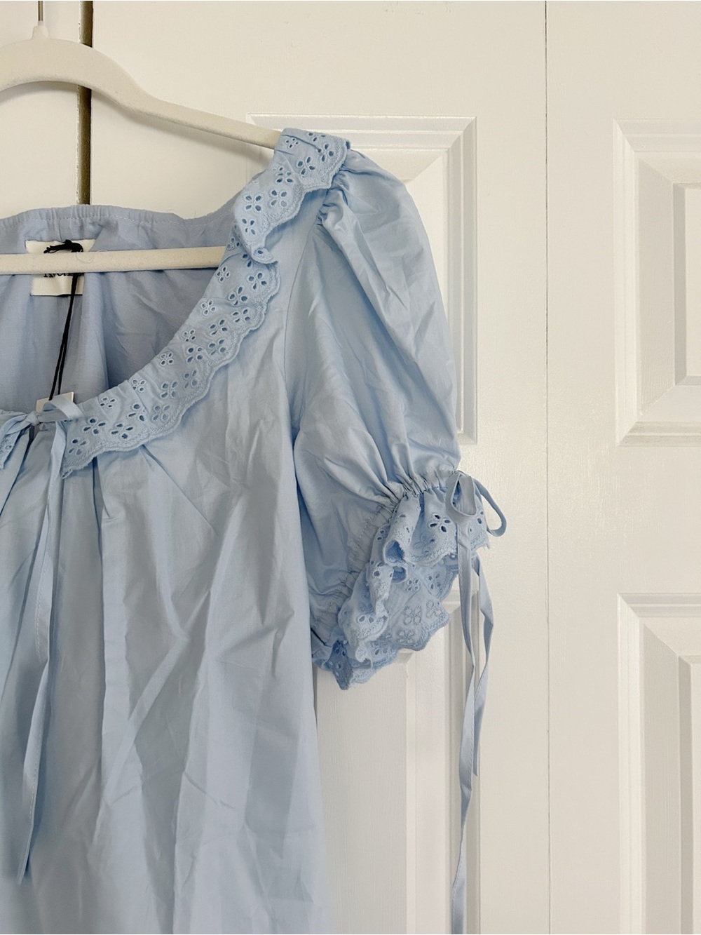 Light Blue Cotton Sundress - Picture 4 of 4
